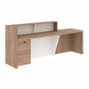 KNOX Reception Desk 240cm Left Panel - Oak
