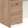 KNOX Reception Desk 240cm Left Panel - Oak