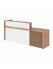 KNOX Reception Desk 240cm Right Panel - Oak
