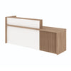KNOX  Reception Desk 240cm Right Panel - Brown