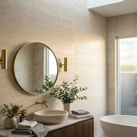 WOODFLEX  Flexible SOFT STONE PANEL - TRAVERTINE - 2700 x 600mm