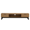 MALTON Entertainment TV Unit 180cm - Natural & Black