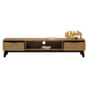 MALTON Entertainment TV Unit 180cm - Natural & Black