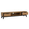 MALTON Entertainment TV Unit 180cm - Natural & Black