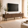 LUDLOW Entertainment TV Unit 200cm - Walnut