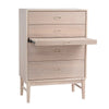 HAYTON Tall Sideboard 70cm - White Oak