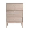 HAYTON Tall Sideboard 70cm - White Oak