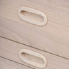 HAYTON Tall Sideboard 70cm - White Oak