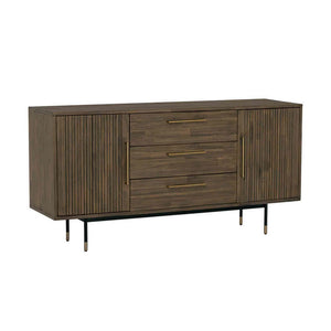 HAMILTON Sideboard Buffet Solid Acacia Wood 160cm - Toffee Colour