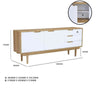 NAKULA Sideboard Buffet 180cm - Natural & White