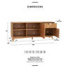 LOFTUS Sideboard Buffet 180cm - Walnut