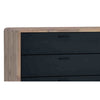 Binder Tall Sideboard 140cm Acacia Solid Wood - Sandblast & Black