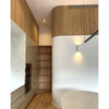 WOODFLEX Flexible Wooden Slat Wall Panel - Oak Veneer - 3000mm x 600mm - Half Round