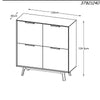 CAPRI Tall Sideboard 1.20M -  Natural