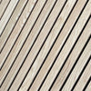 WOODFLEX Flexible Acoustic Wood Slat Panel - 3 Sided Full Wrap Oak Veneer on Black - 2700mm x 600mm