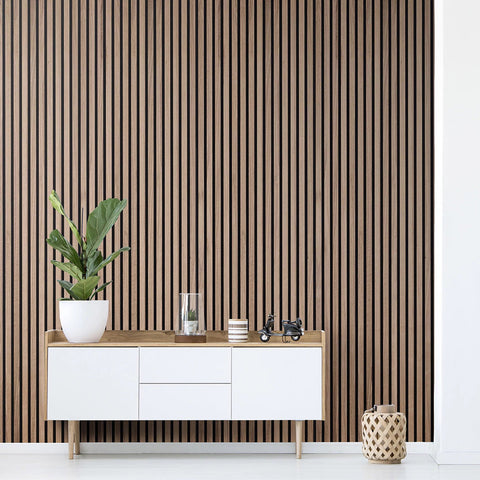 WOODFLEX Flexible Acoustic Wood Wall Panel 240cm - Oak Veneer - innovatec.com.au