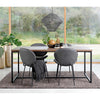 RIVOLI Dining Table 1.8M -  Smoked Oak / Black