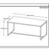 RIVOLI Dining Table 1.8M -  Smoked Oak / Black