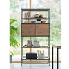 RIVOLI Display Unit 1.8M - Smoked Oak & Black