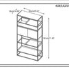RIVOLI Display Unit 1.8M - Smoked Oak & Black