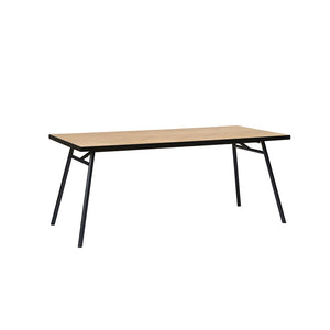 CALVI Dining Table 180cm -  Natural/Black