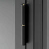 CARMEL 2 Door Glass Display Cabinet  90x140cm - Black