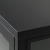 CARMEL Glass Cabinet 110x140cm - Black