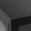 CARMEL 2 Door Glass Display Cabinet  90x140cm - Black
