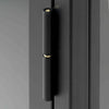 CARMEL Single Door Glass Display Cabinet 57x160cm - Black