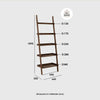 MILT Leaning Bookcase 66cm - Black