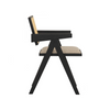 KAIRI Dining Chair - Black & Rattan