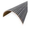 WOODFLEX Flexible Wooden Slat Wall Panel - Black - 2700mm x 600mm - Half Round 27mm
