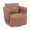 WEAVER Swivel Lounge Chair - Bentwood Walnut & Rusett colour