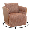 WEAVER Swivel Lounge Chair - Bentwood Walnut & Rusett colour