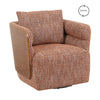 WEAVER Swivel Lounge Chair - Bentwood Walnut & Rusett colour