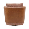 WEAVER Swivel Lounge Chair - Bentwood Walnut & Rusett colour