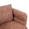 WEAVER Swivel Lounge Chair - Bentwood Walnut & Rusett colour