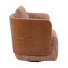 WEAVER Swivel Lounge Chair - Bentwood Walnut & Rusett colour