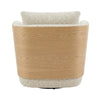 WEAVER Swivel Lounge Chair - Bentwood Oak & Beige