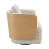 WEAVER Swivel Lounge Chair - Bentwood Oak & Beige