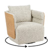 WEAVER Swivel Lounge Chair - Bentwood Oak & Beige