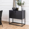 NEWTON 2 Door Sideboard 82cm - Black
