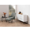 KENDRA Lounge Chair with Footstool - Grey