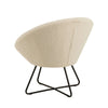 CENTER Boucle Lounge Arm Chair - Cream