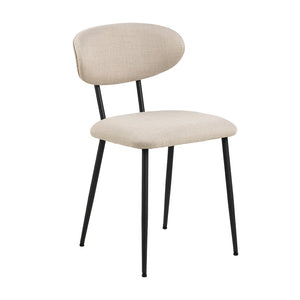 Denise Dining Chair - Beige & Black
