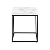 BAROSSA Side Table Marble look 40cm - White