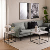BAROSSA Side Table Marble look 40cm - White