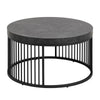 STRINGTON Round Coffee Table 65cm - Black