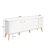SABINE Sideboard Buffet 180cm - White/Black