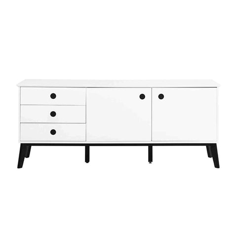 SABINE Sideboard Buffet 180cm - White/Black